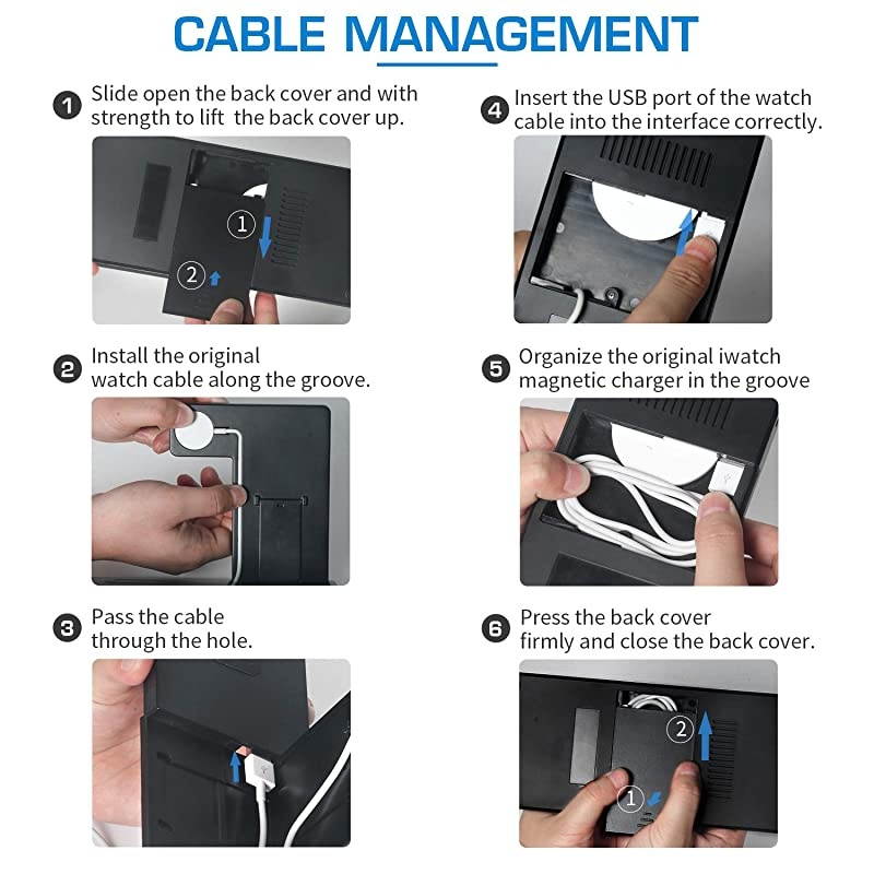 Updated Version,Wireless Charger 5 in 1, Wireless Charging Station for iWatch 6/5/4/3/2/1& AirPods3/2/1 & Pencil & iPhone 12/11/11 Pro Max/XR/XS Max/Xs/X/8/8P Black(No iWatch Charging Cable)