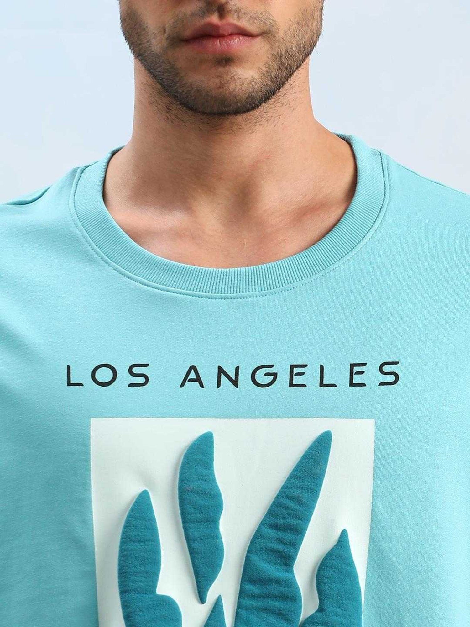 Dillinger Blue Loose Fit Printed Unisex T-Shirt