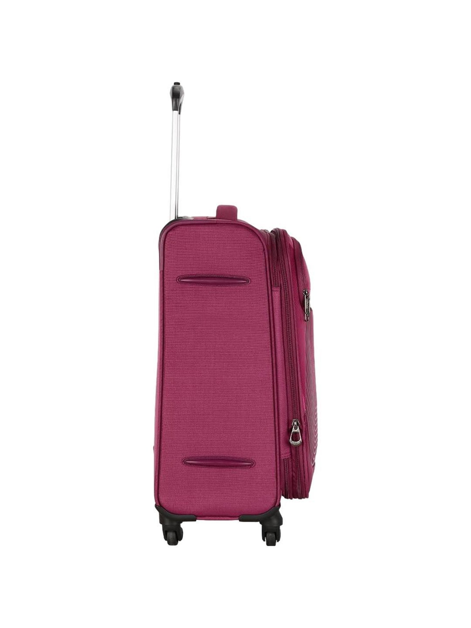 American Tourister Southside Lite Magenta Striped Soft Cabin Trolley Bag - 58 cm