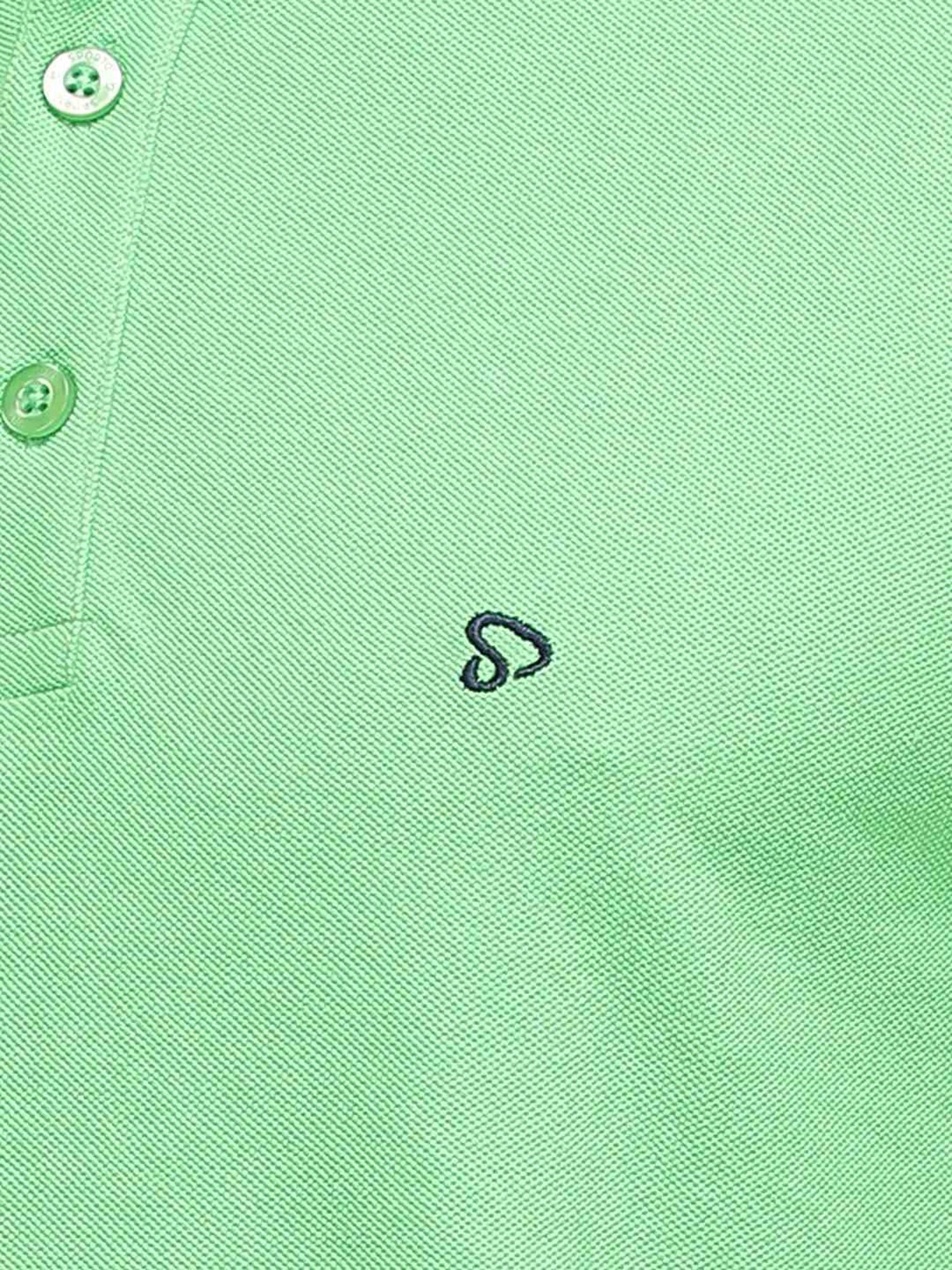Sporto Light Green Regular Fit Polo T-Shirt