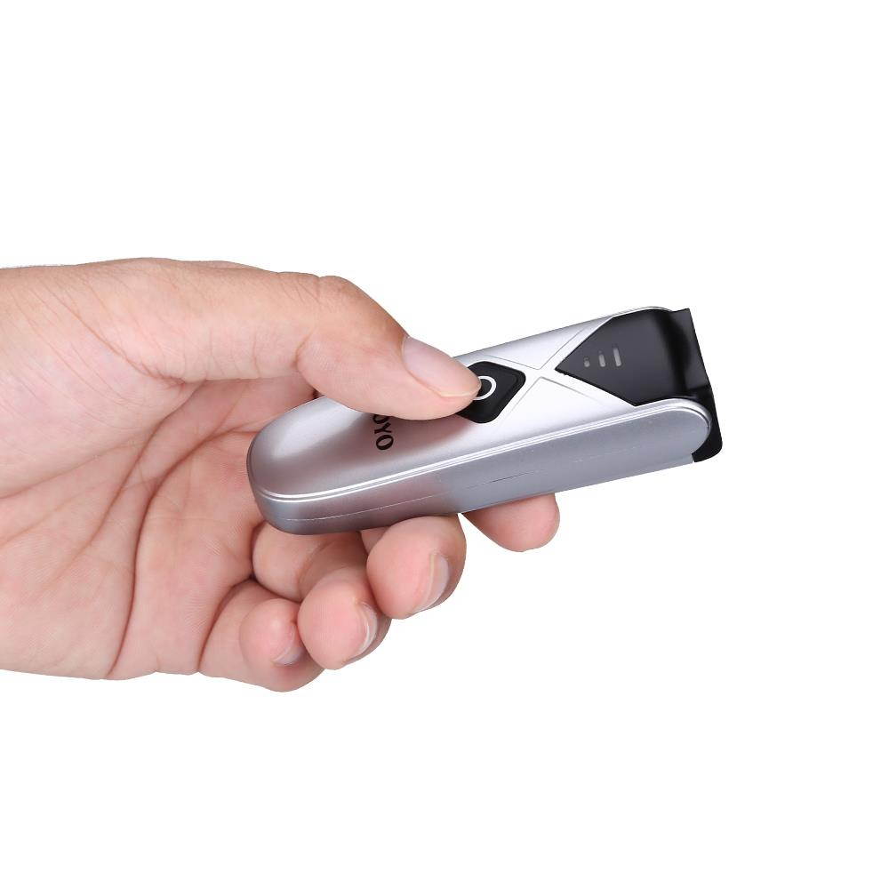 Eyoyo CCD Bluetooth Barcode Scanner, Mini Wireless Barcode Reader with USB Wired/2.4G/Bluetooth Connection Portable 1D Image Scanner Support CCD Screen Scanning for iPad, iPhone, Android, Tablets, PC