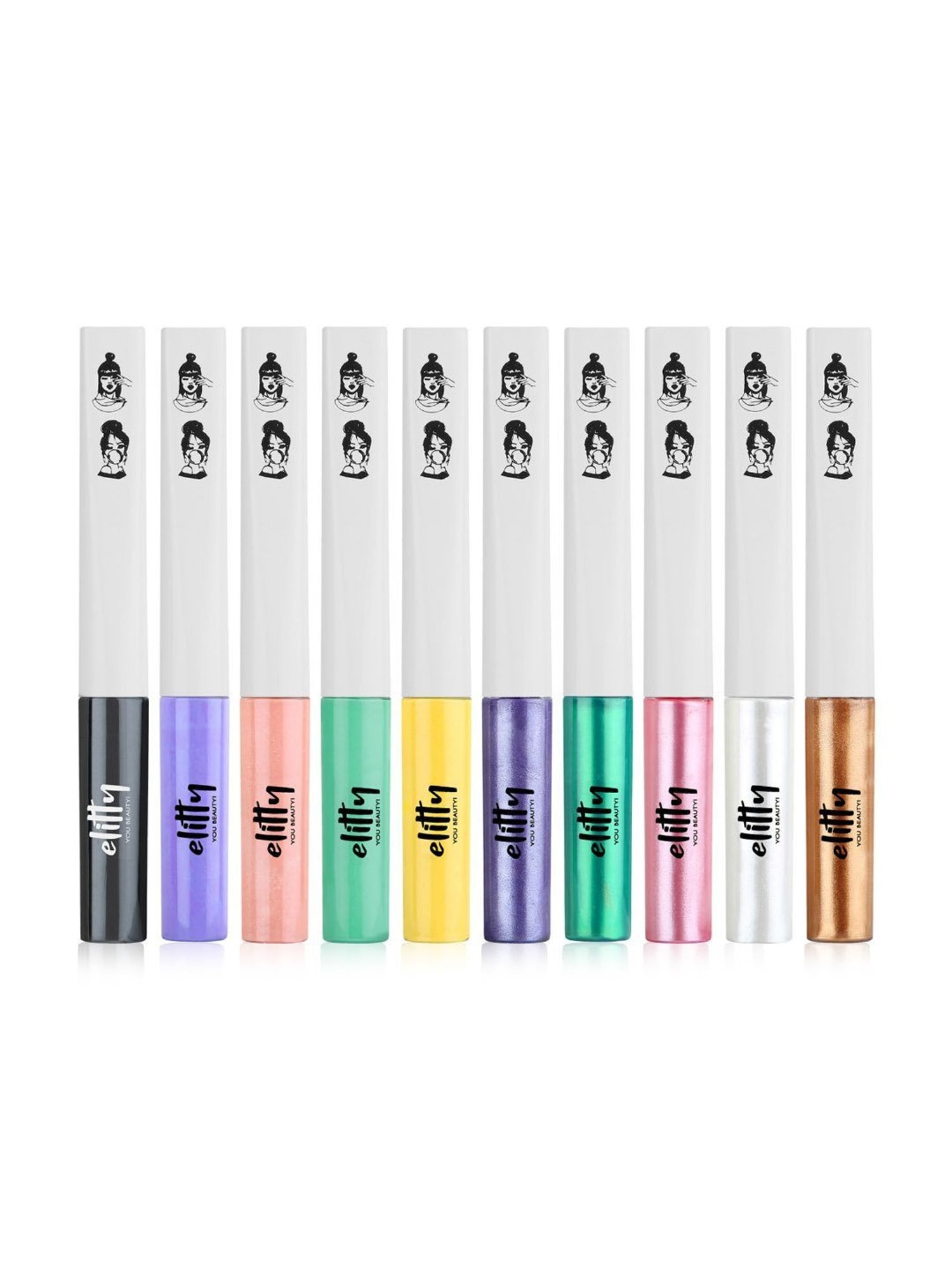 Elitty Eye Gotta Feeling 10/10 Bundle Eyeliner Combo - Pack of 10