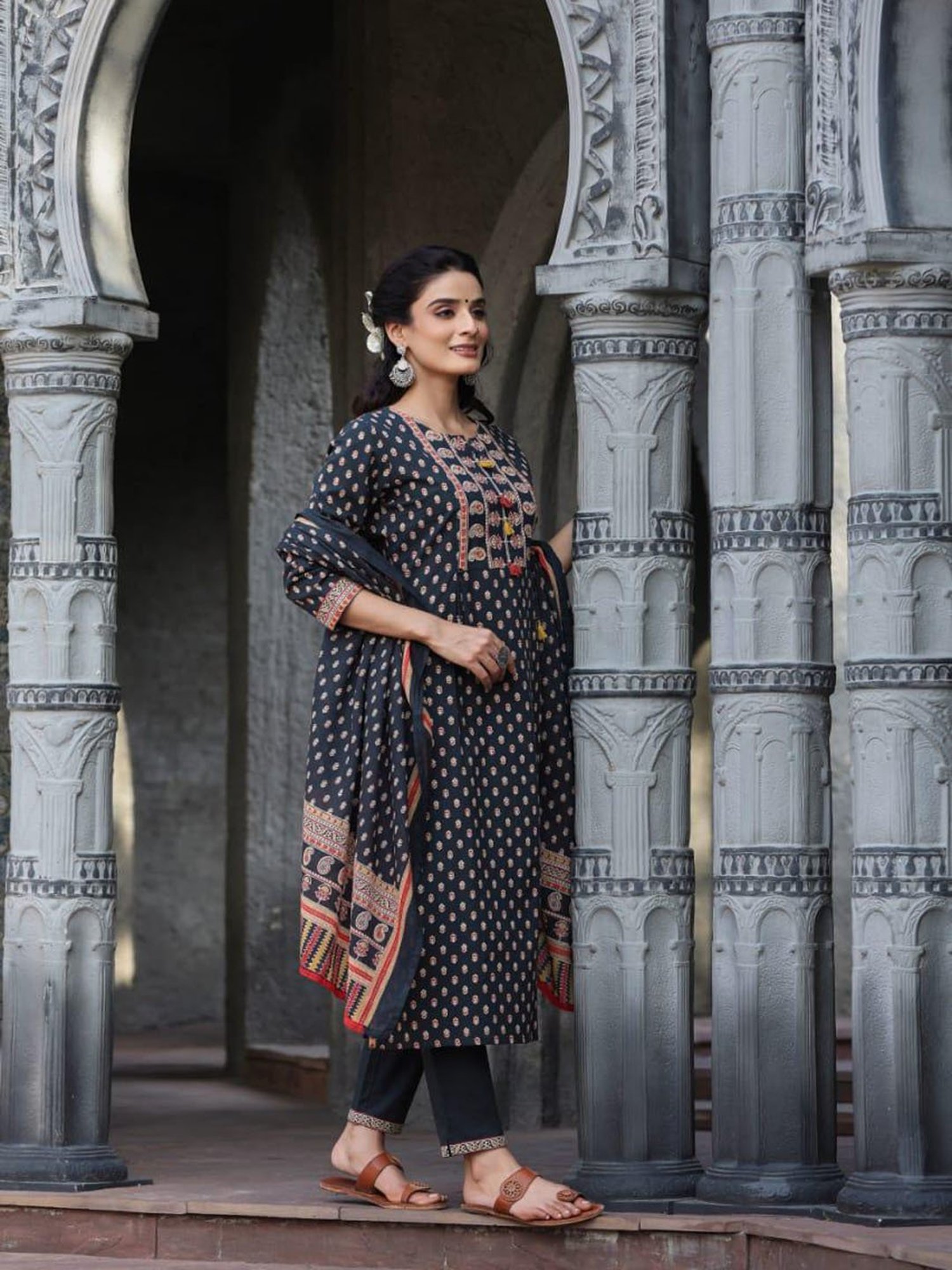 Autumnlane Gunjan Swish Printed Cotton Suit Set