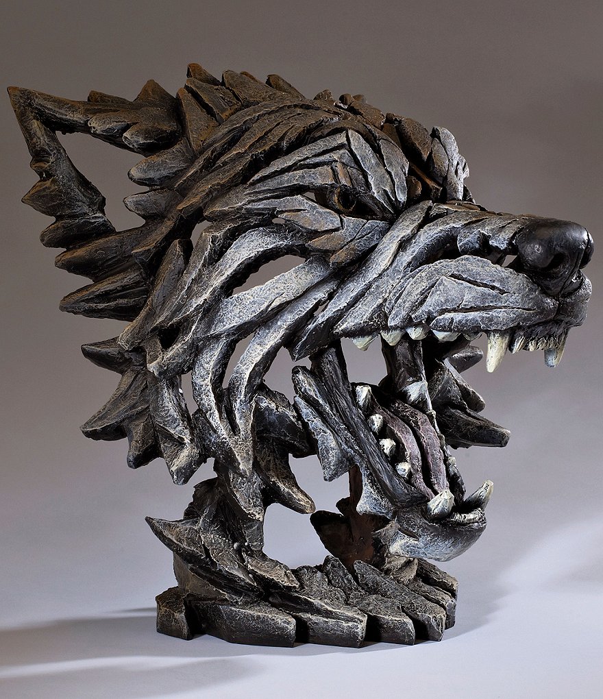Edge Sculpture by Enesco Wolf Bust