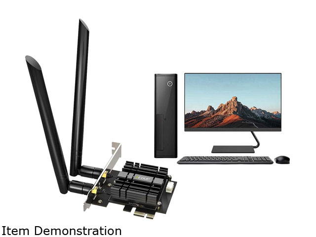 EDUP PCIe Bluetooth WiFi Card Ac1300Mbps Wireless Wi-Fi Network Card Adapter 2.4G/5.8G Dual Band Antenna PCI Express Internet Networking Cards Support Windows 10/ Win 8.1/ Win 7 for Desktop PC Laptop
