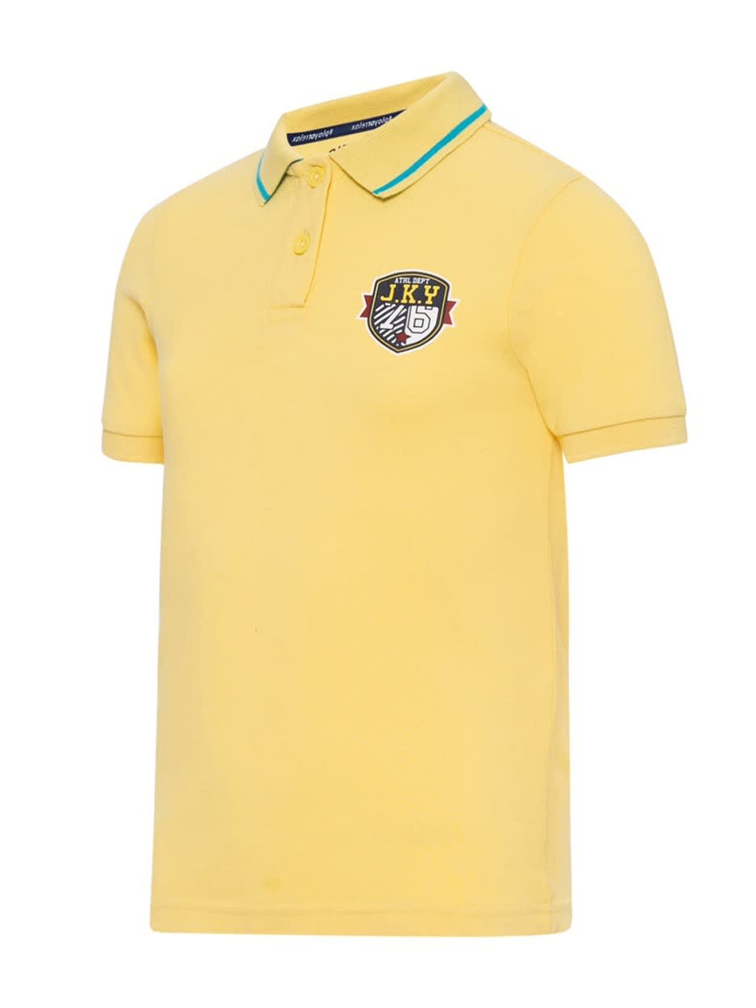 Jockey Kids Yellow Printed AB24 Polo T-Shirt