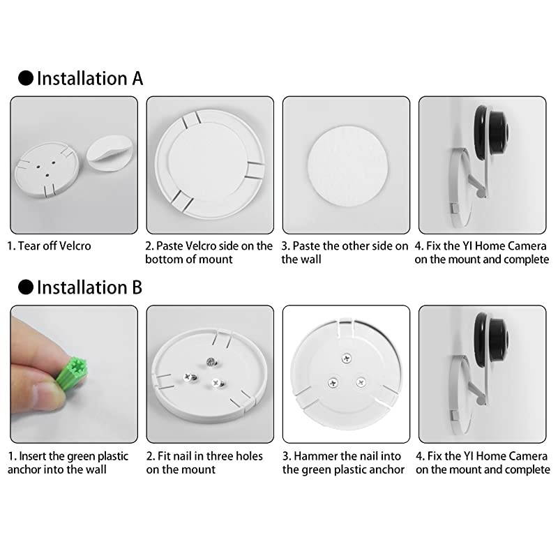 5 Pack Yi Home Camera Mount Accessories Yi Security Camera Wall Mount for YI 1080p720p Home Camera Designed for USA NOT Included Camera