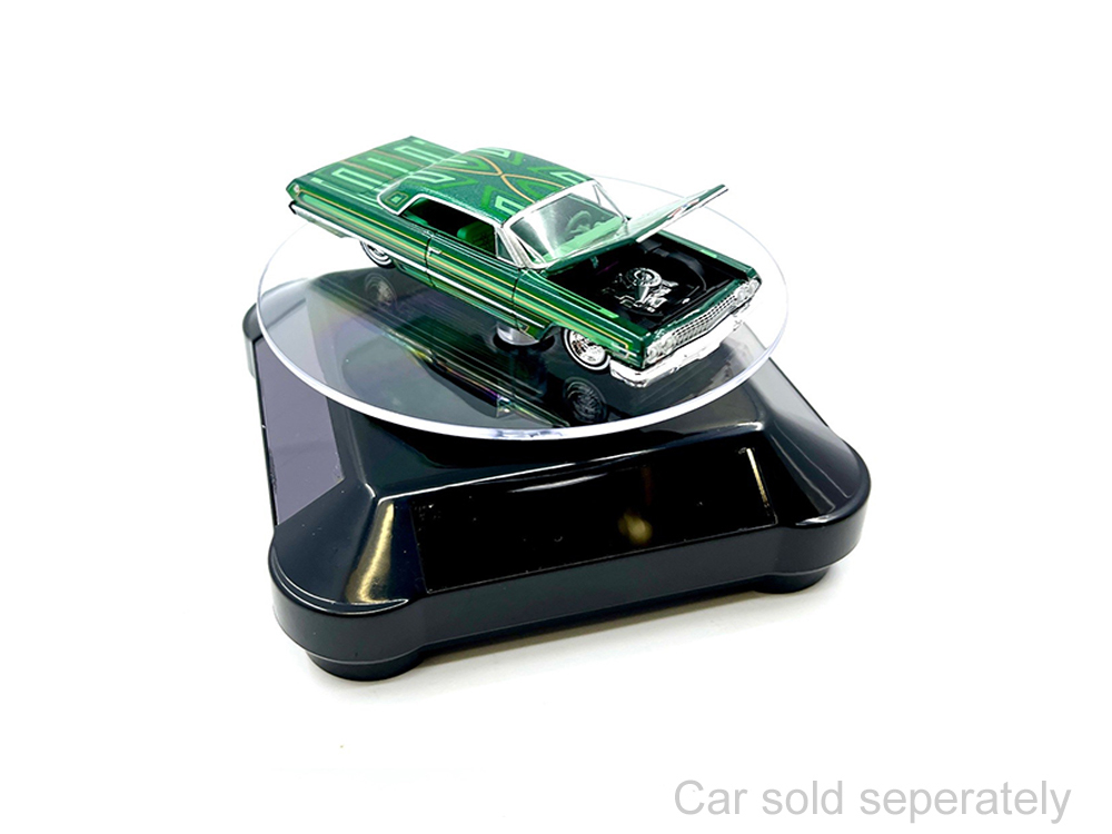 3.5&Prime; Solar Rotating Display Stand with Black Base for 1/64 Scale Model Cars11