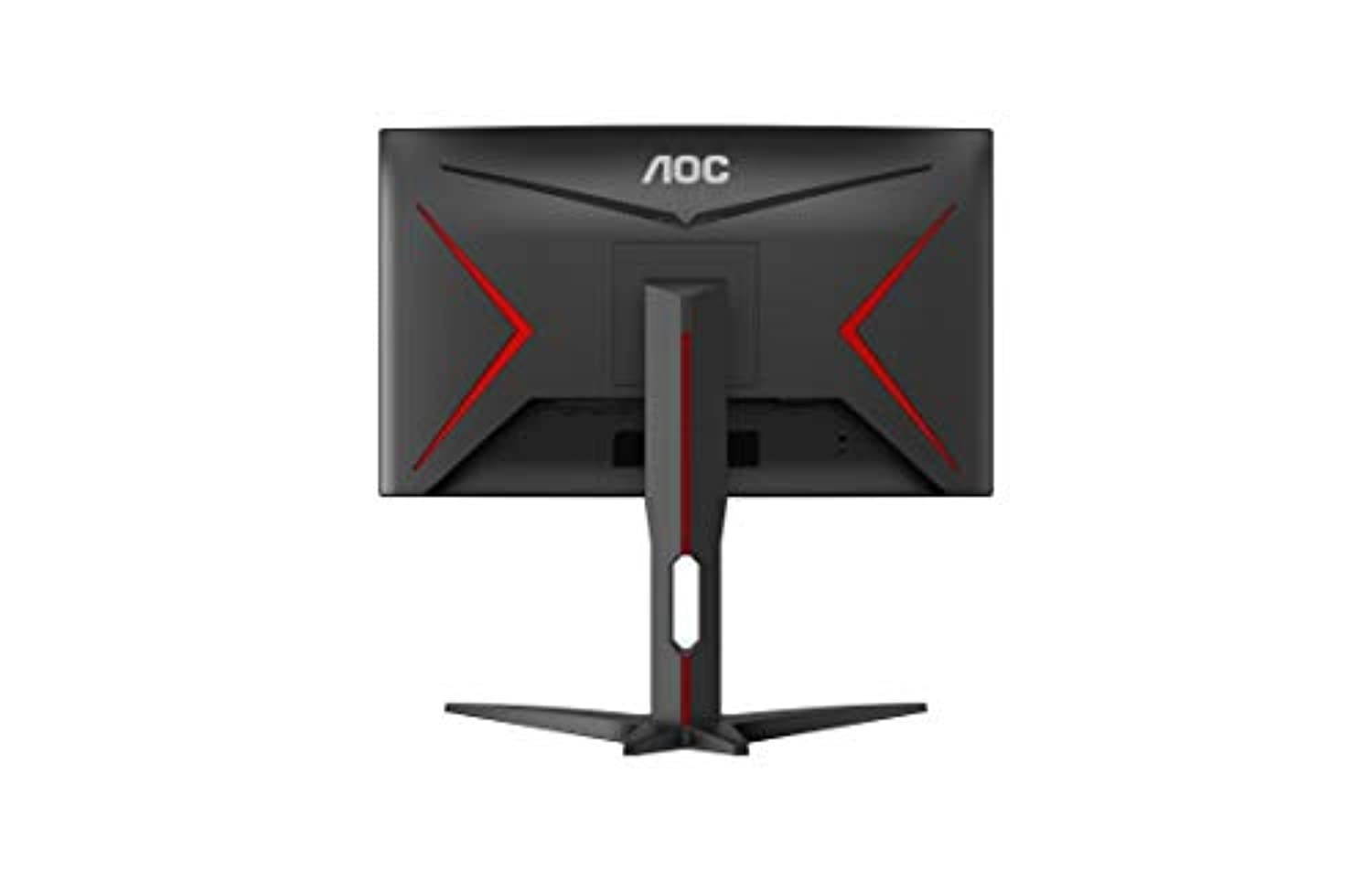 AOC C24G1A 24" Curved Frameless Gaming Monitor, FHD 1920x1080, 1500R, VA, 1ms MPRT, 165Hz (144Hz supported), FreeSync Premium, Height adjustable (C24G1A)