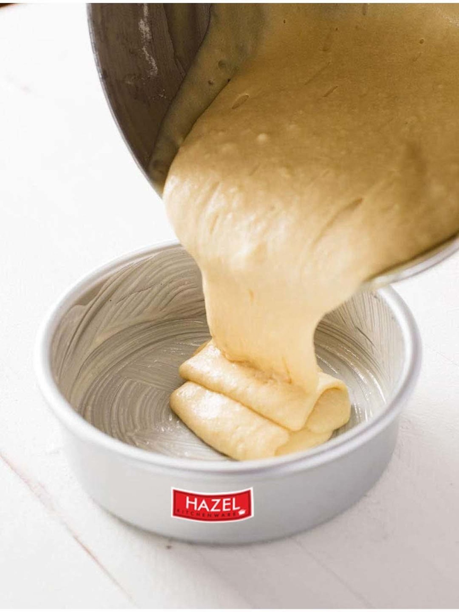 Hazel Silver Wood Small Round Shape Cake Mould