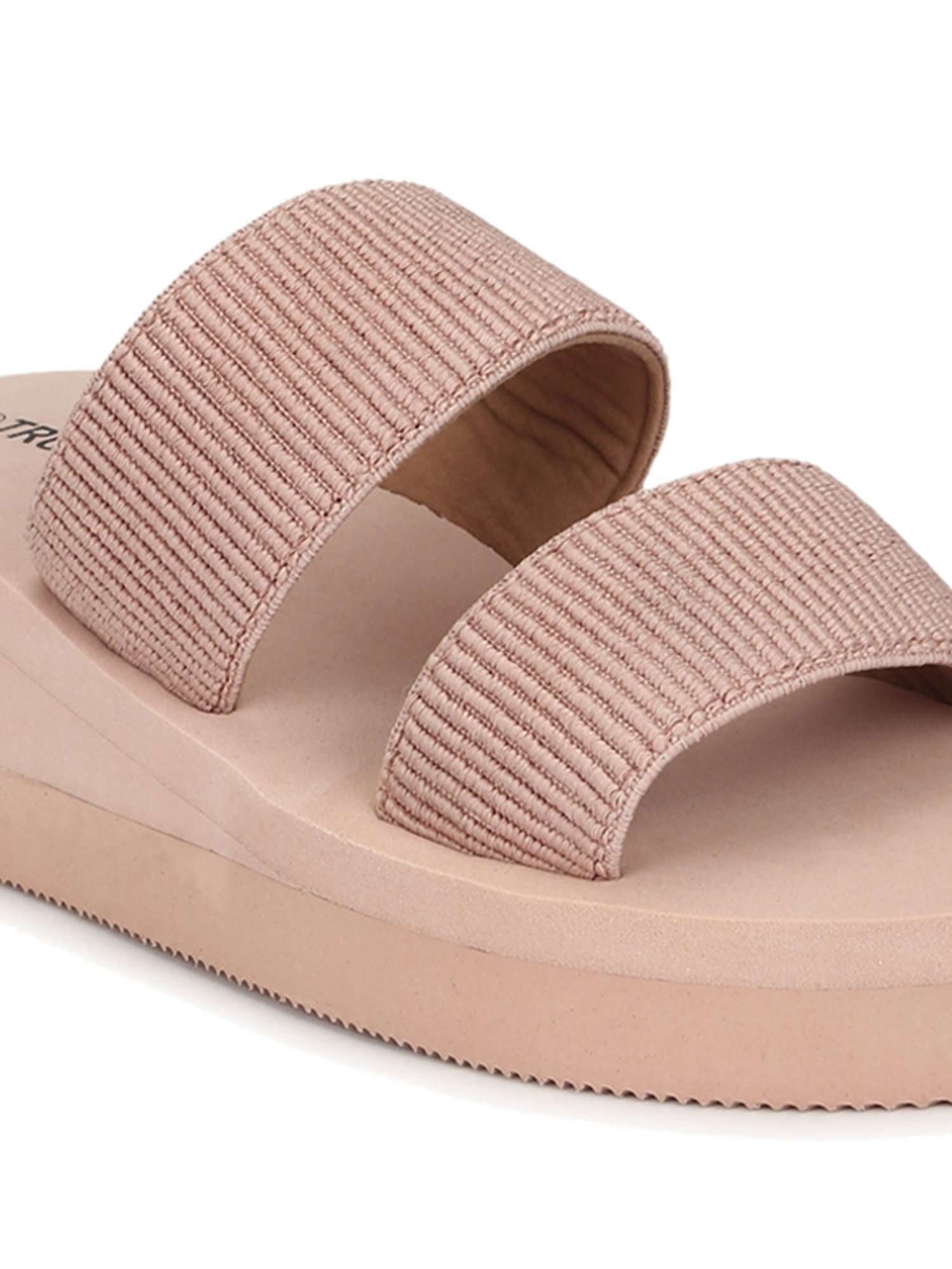 Truffle Girl by Truffle Collection Beige Sling Back Wedges