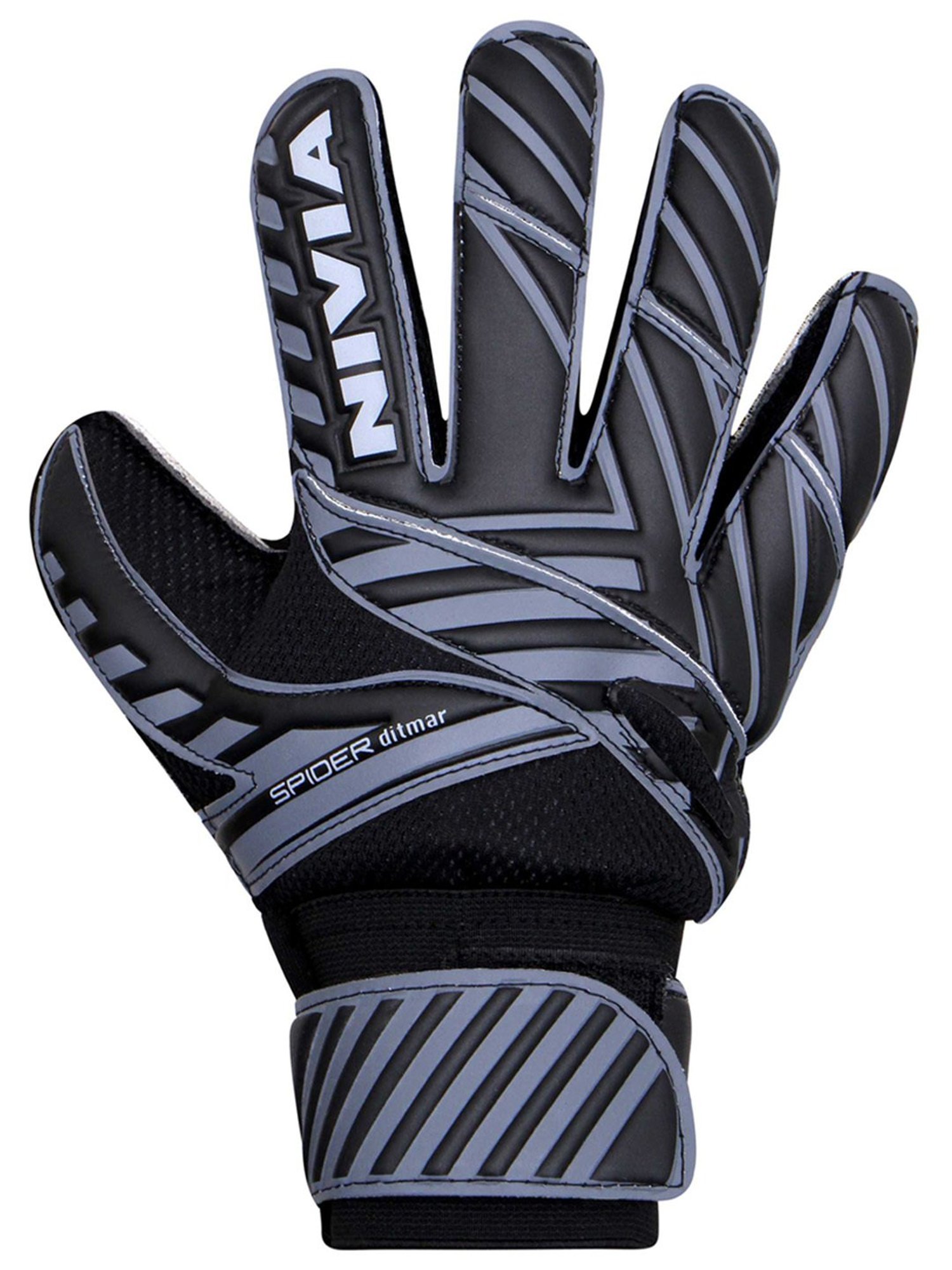 Nivia Ditmar Spider Goalkeeper Gloves (Black) Size - L