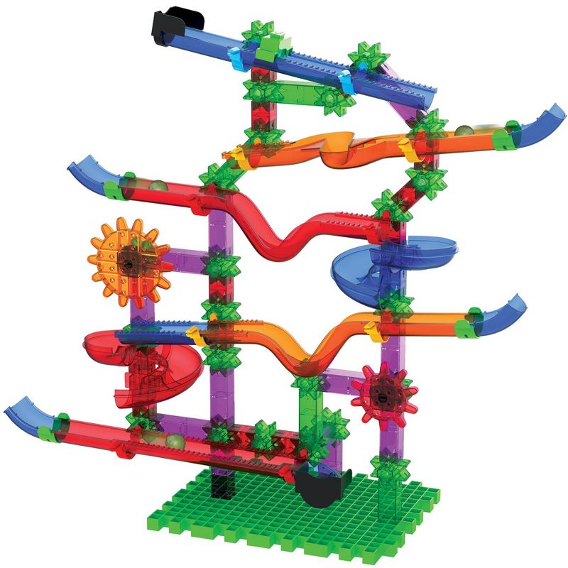 The Learning Journey Techno Gears Marble Mania STEM Construction Set Whirler 2.0 Marble Run 80+ pieces