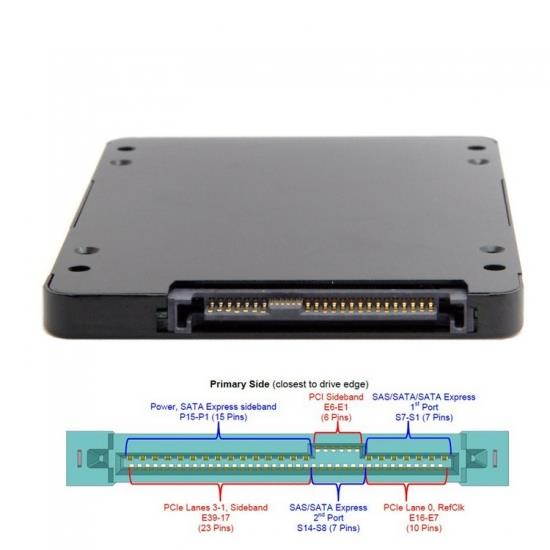 Xiwai SFF-8639 NVME U.2 to NGFF M.2 M-key PCIe SSD Case Enclosure for Mainboard Replace Intel SSD 750 p3600 p3700