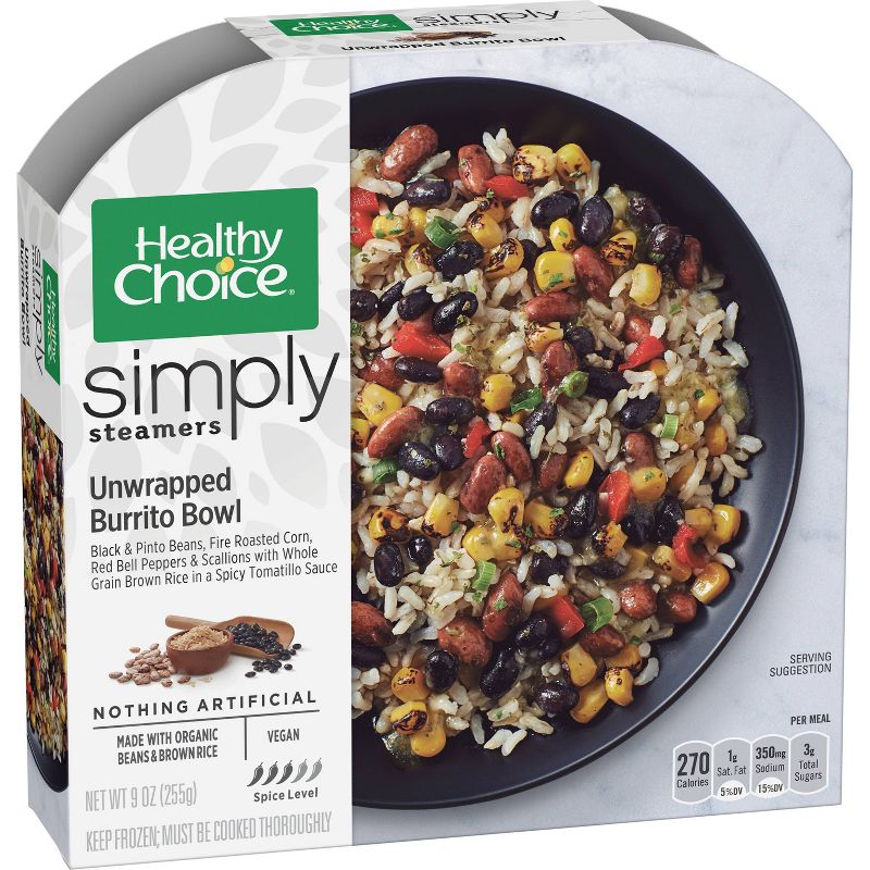 Healthy Choice Simply Organic Frozen Unwrapped Burrito Bowl - 9.25oz