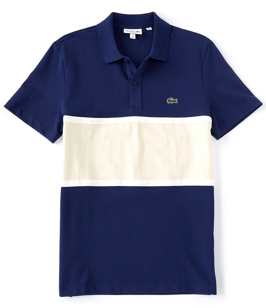 Polo Ralph Lauren Classic-Fit Multi-Color Stripe Mesh Short-Sleeve Polo Shirt