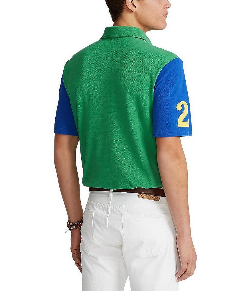Polo Ralph Lauren Classic-Fit Lifeboat Green Multi Short-Sleeve Polo Shirt