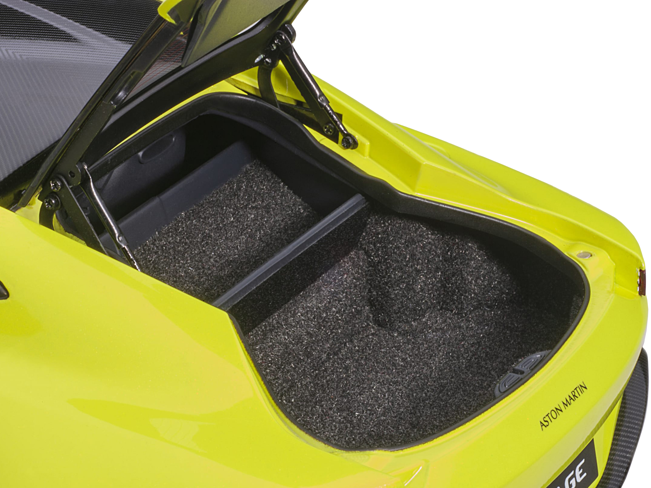 Aston Martin Valkyrie Maximum Orange with Black Top 1/18 Model Car by Top Speed