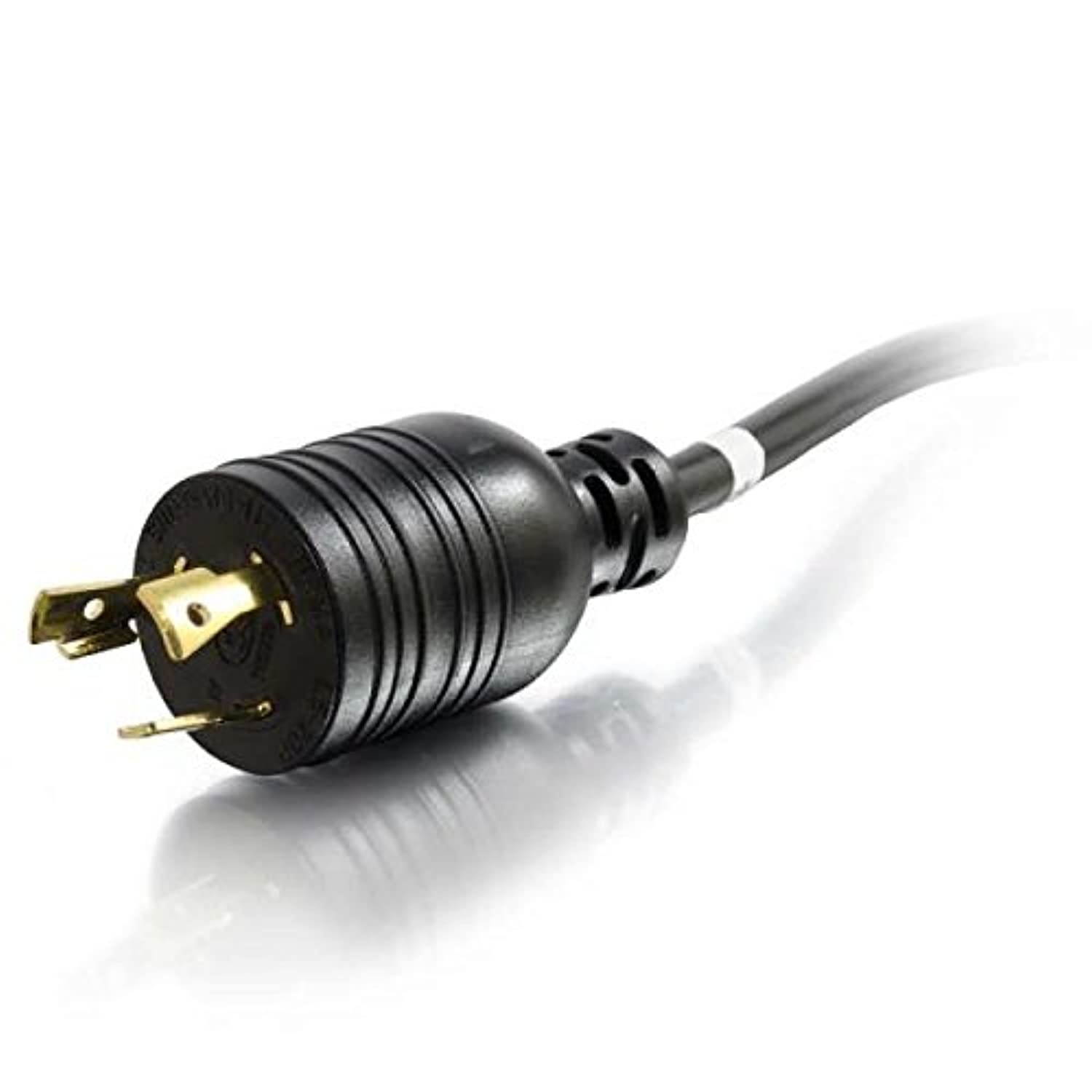 C2G 10354 12 AWG 250 Volt Power Cord - NEMA L6-20P to IEC320 C19, TAA Compliant, Black (6 Feet, 1.52 Meters)