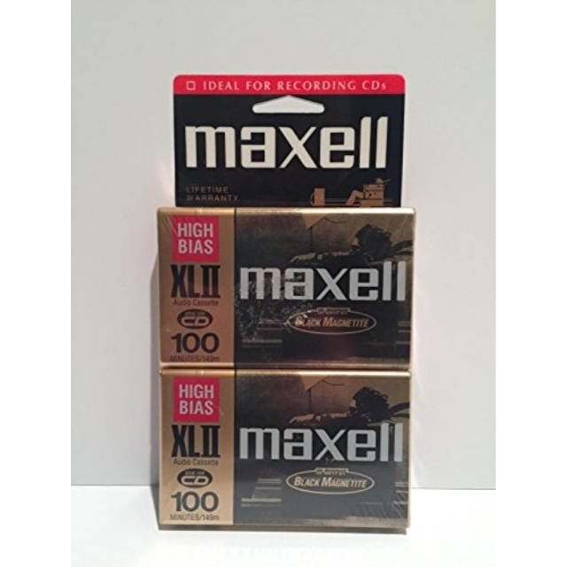 maxell xl ii 100 audio cassette tape pack of 2 discontinued by manufacturer