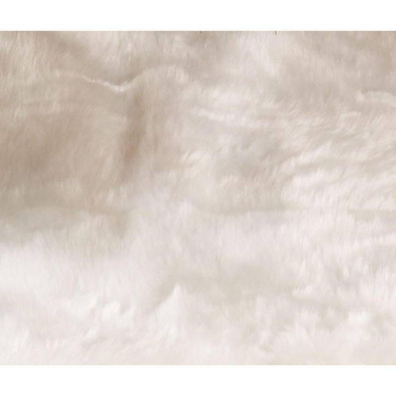 Lakeside 48" Snowy Burlap Christmas Tree Skirt with Doily Cloth