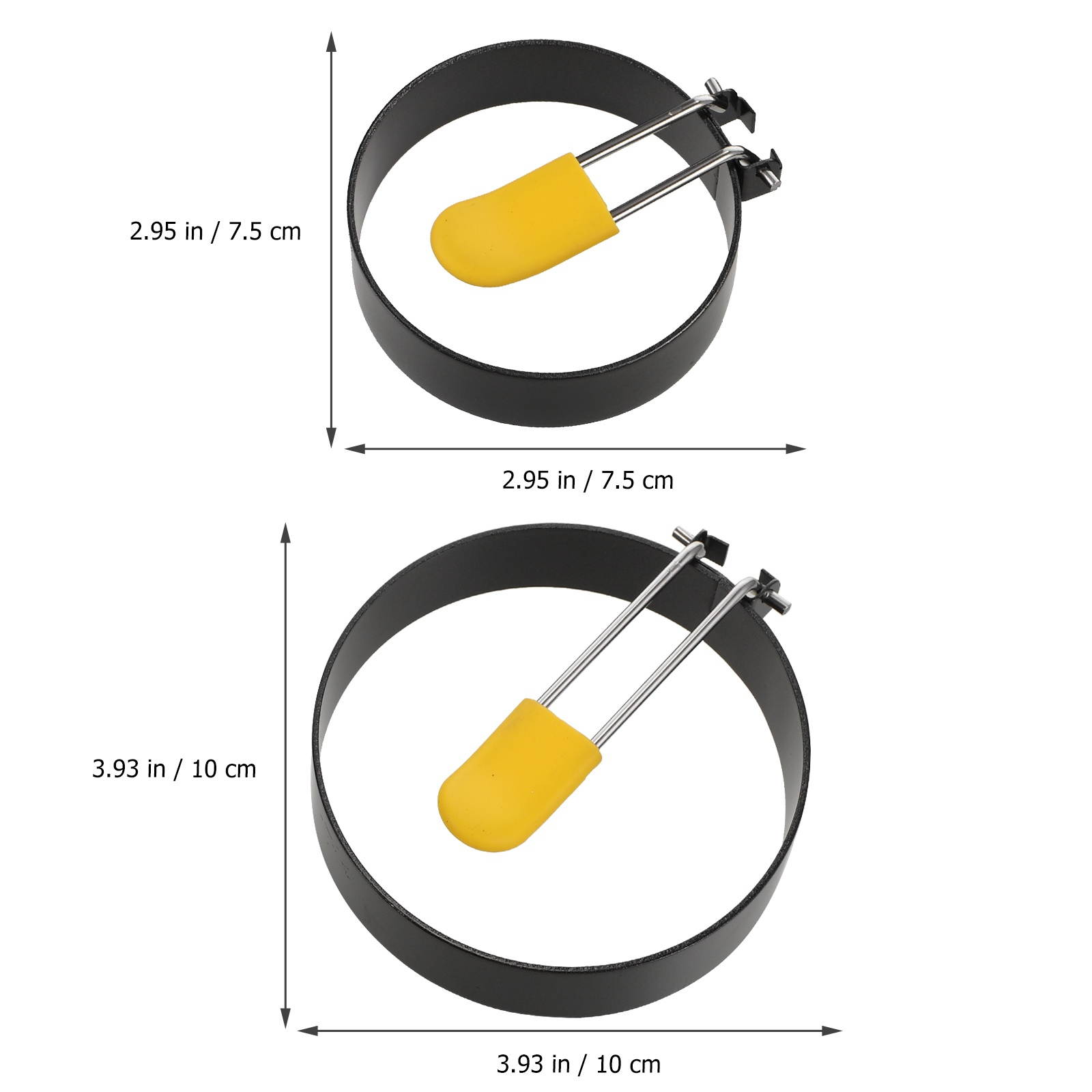 5pcs Practical Helpful Durable Egg Molds Egg Frying Molds Egg Cooker Rings for Kitchen