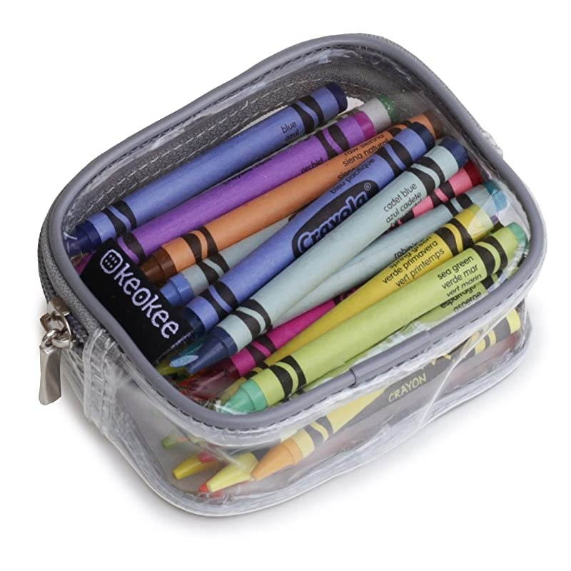 Small Clear Cosmetic Cases or Multipurpose Bags Organizer and Travel Packing Pouches Set of 3