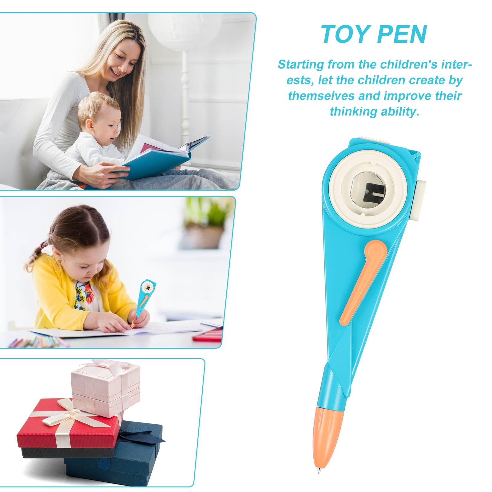 Kid Toy Pen Learning Ballpoint Pen Play and Experience Write and Draw Pen