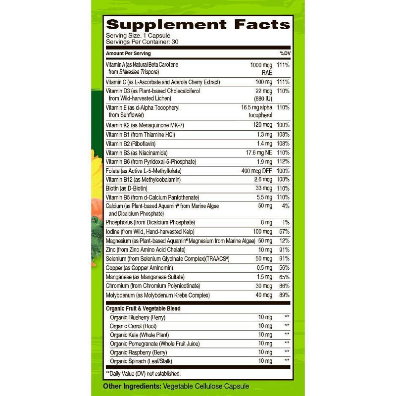 Naturelo One Daily Men Multivitamin Capsules - 30ct