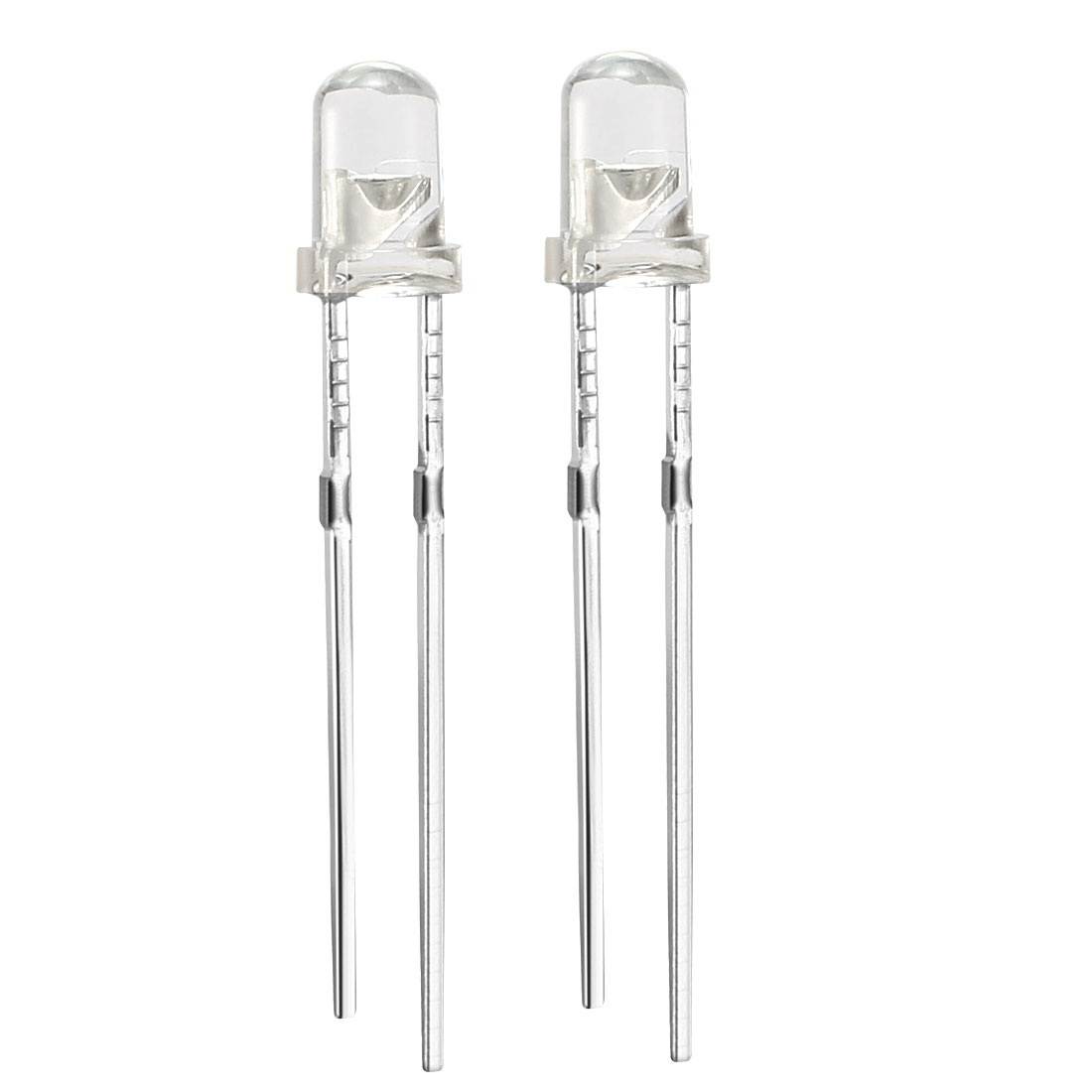 200Pcs White 5mm Round Emitting Diode LED Light Lamp 3.0-3.2V