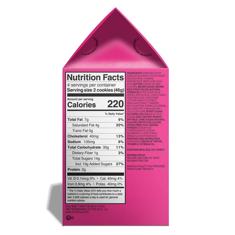 Milk Bar Confetti Cookies - 6.5oz