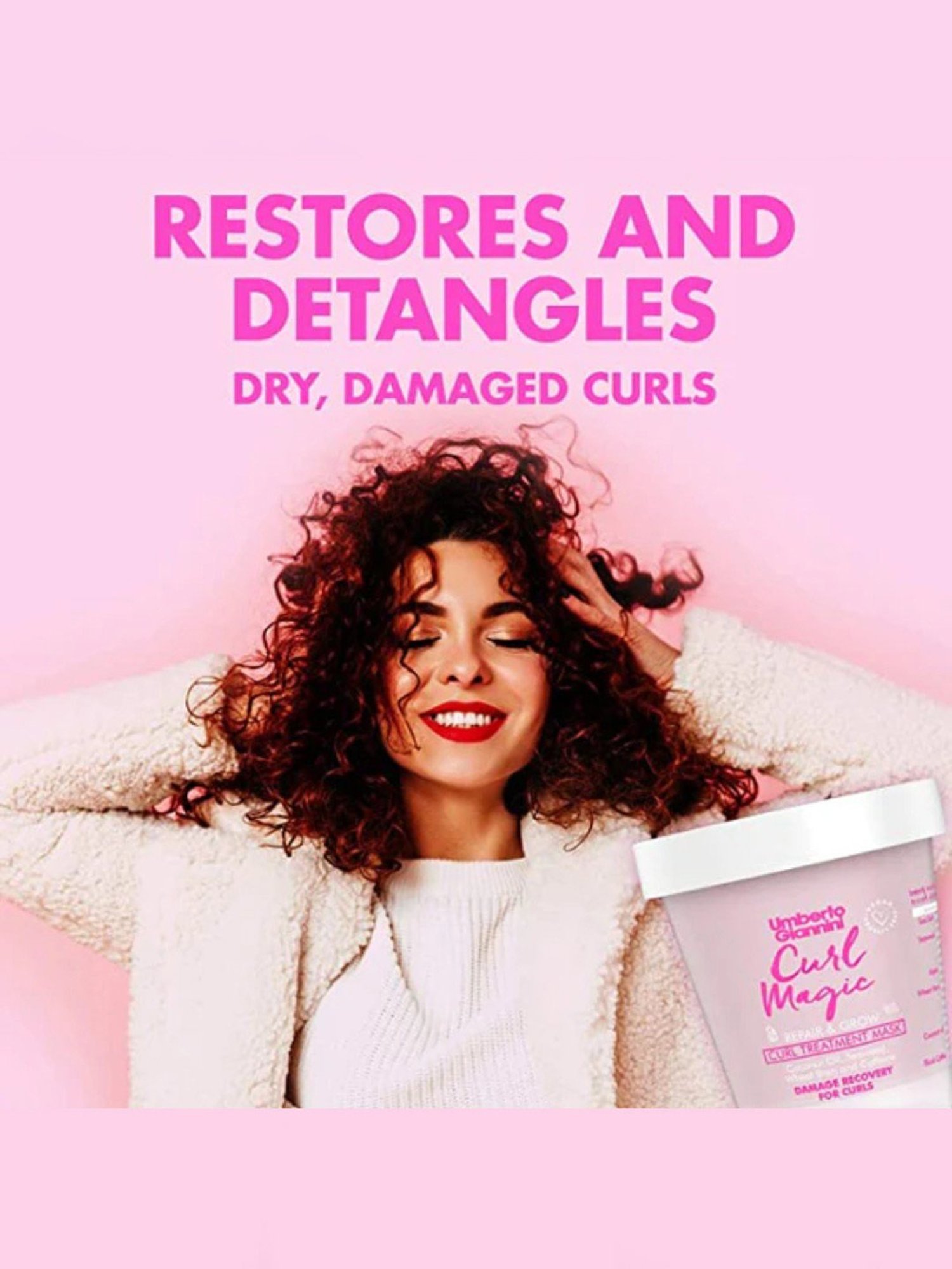 Umberto Giannini Curl Magic Repair & Grow Curl Treatment Mask - 210 ml