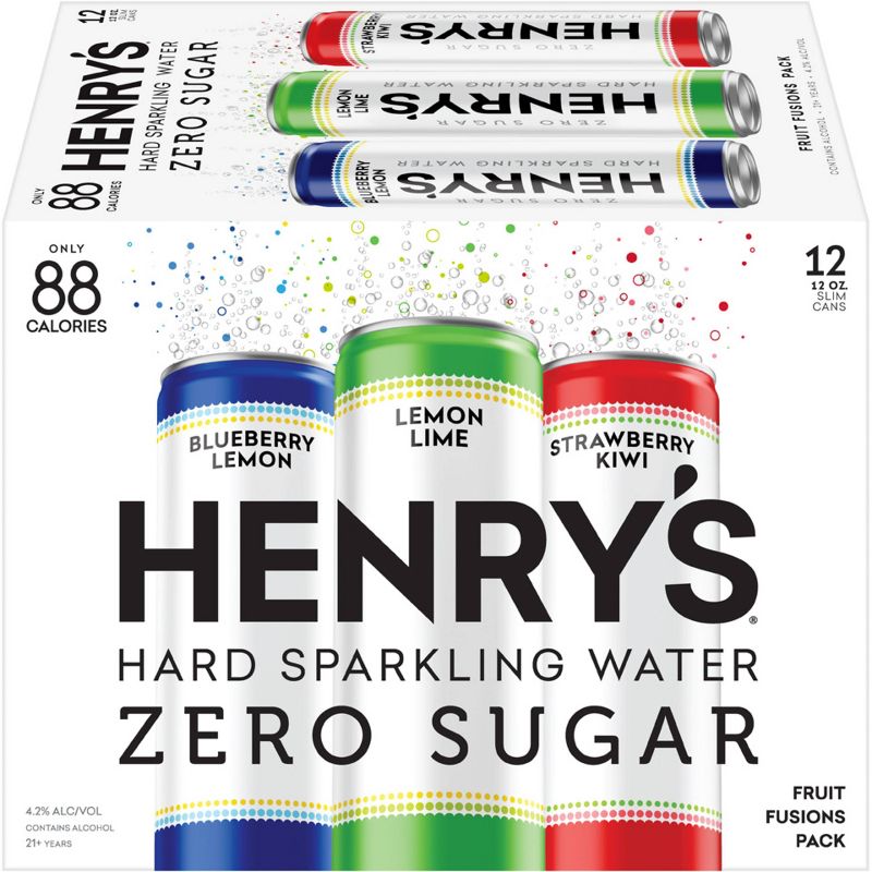 Henry's Hard Sparkling Water Variety Pack Spiked Seltzer - 12pk/12 fl oz Cans
