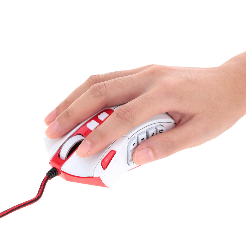 Funtech 16400DPI Professional Adjustable Wired Gaming Mouse 18 Programmable Buttons Gaming Mouse for PC Computer Laptop