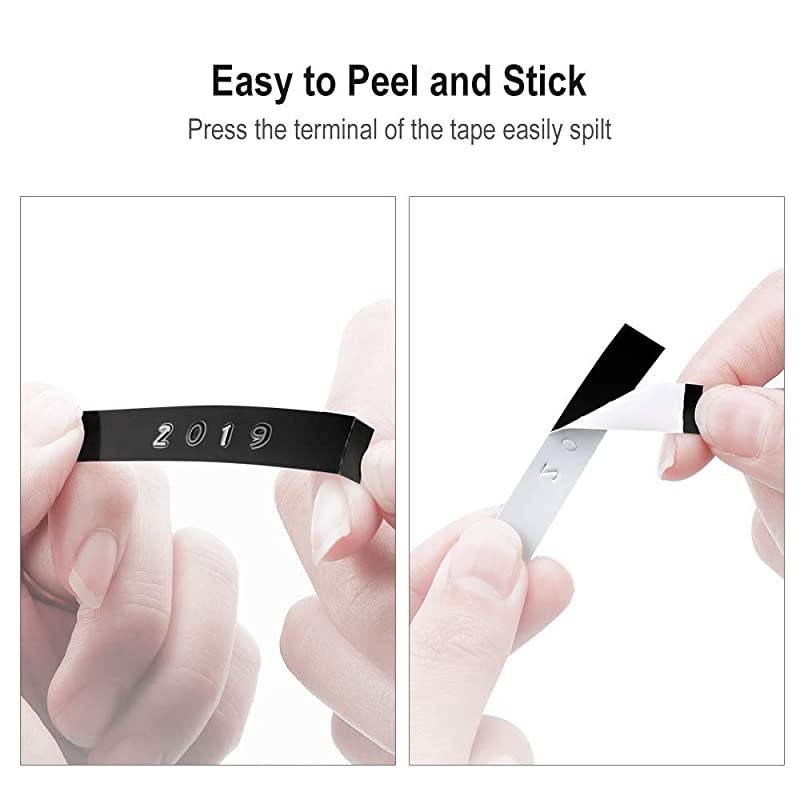 Compatible Label Tape Replacement for Dymo Embossing Tape 38 Inch 3D Plastic Labels 1741670 White on Black for Organizer Xpress Pro 12965 DYM12966 Office Mate II 5Pack