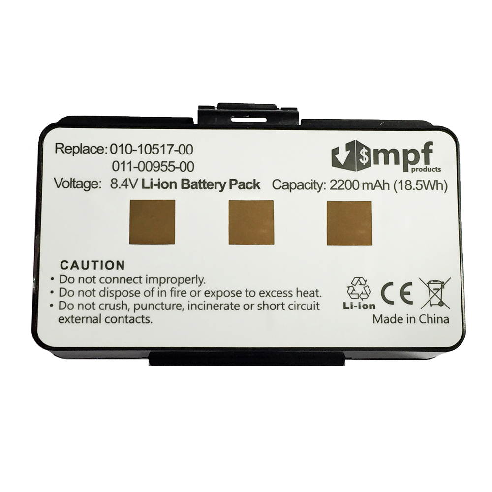 Replacement 2200mAh Battery for Garmin GPSMAP 276, 276c, 296, 376, 376c, 378, 396, 478, 495 & 496 GPS Devices 010-10517-00