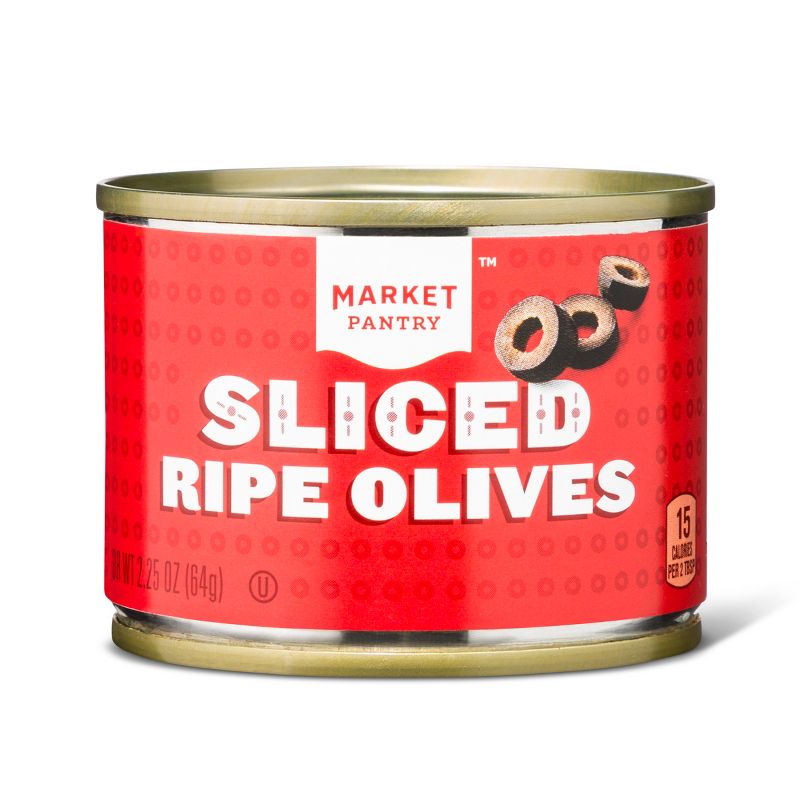 Sliced Ripe Black Olives 2.25oz - Market Pantry™