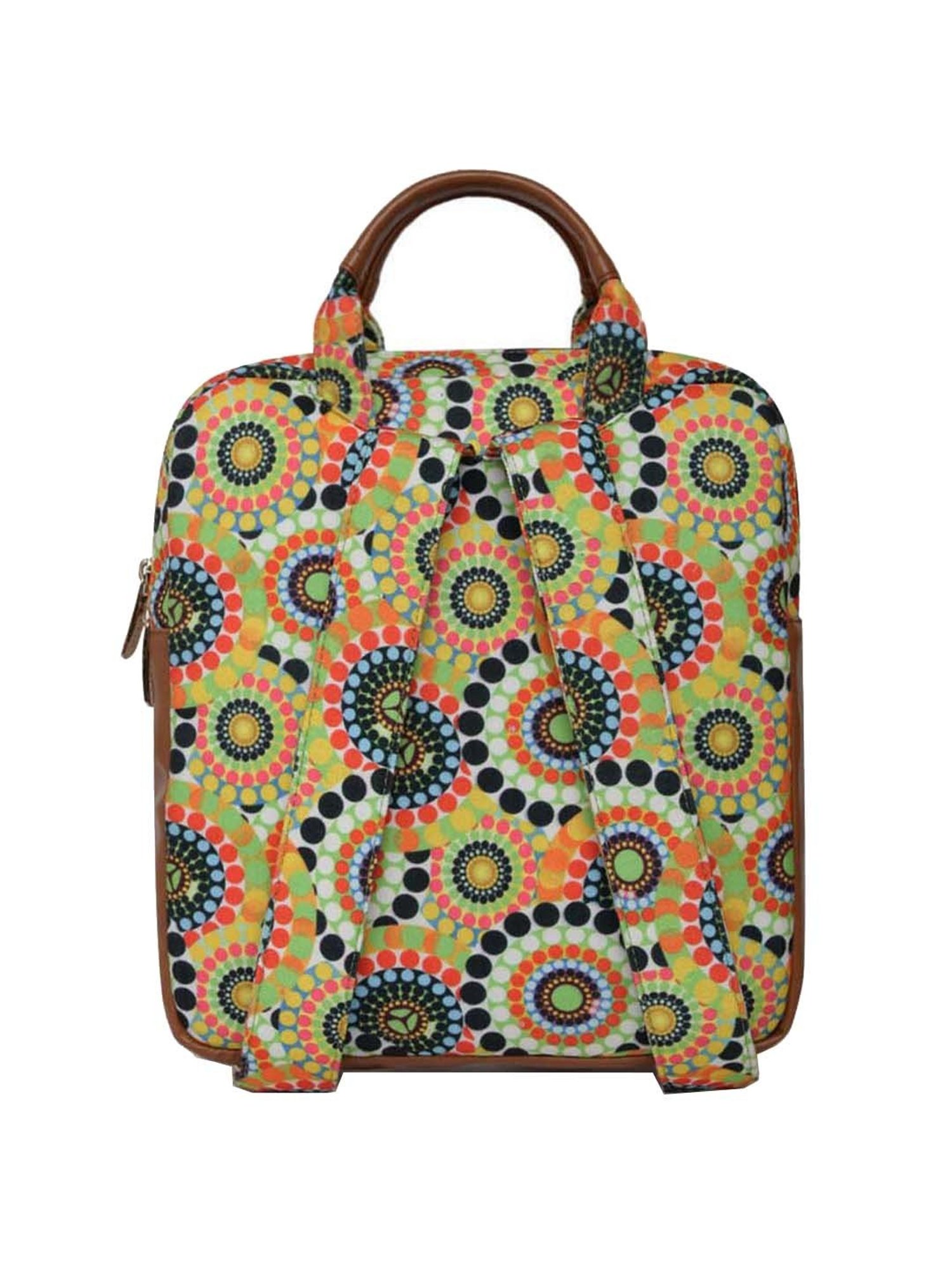 KLEIO Canvas Multicolor Medium Convertible Backpack