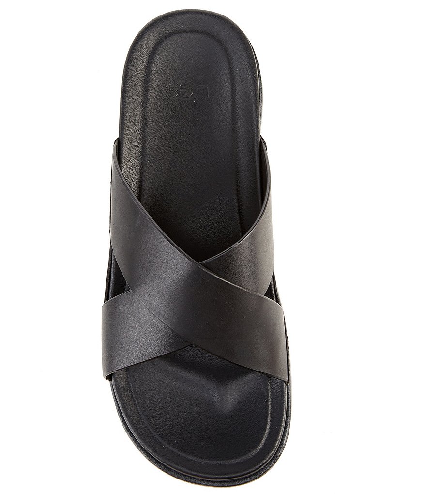 UGG&reg; Men's Wainscott Leather Slides