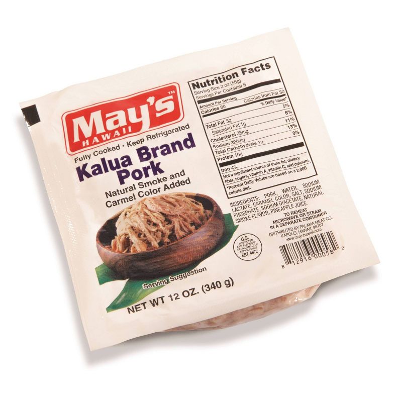May's Hawaii Kalua Brand Pork - 12oz