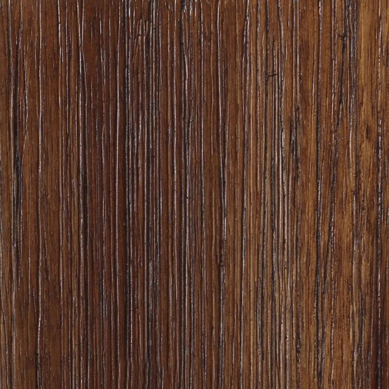 3pc Wooden Dining Set with 2 Leatherette Padded Bench Brown - Benzara