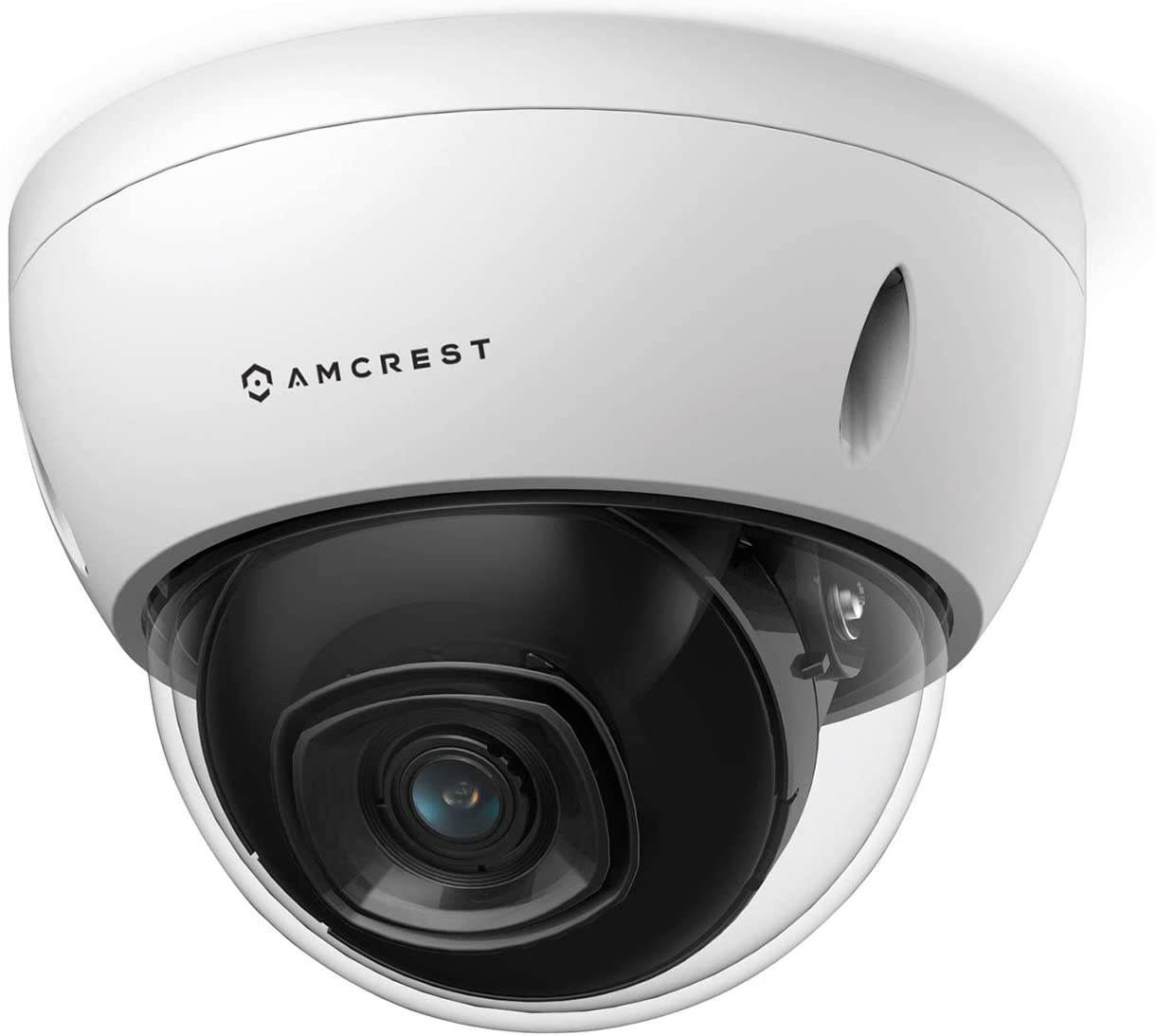 Amcrest 5MP POE Camera, Outdoor Vandal Dome Security POE IP Camera, 5-Megapixel, 98ft NightVision, 2.8mm Lens, IP67, IK10 Resistance, MicroSD 256GB (Sold Separately), Cloud, NVR (IP5M-D1188EW-28MM)