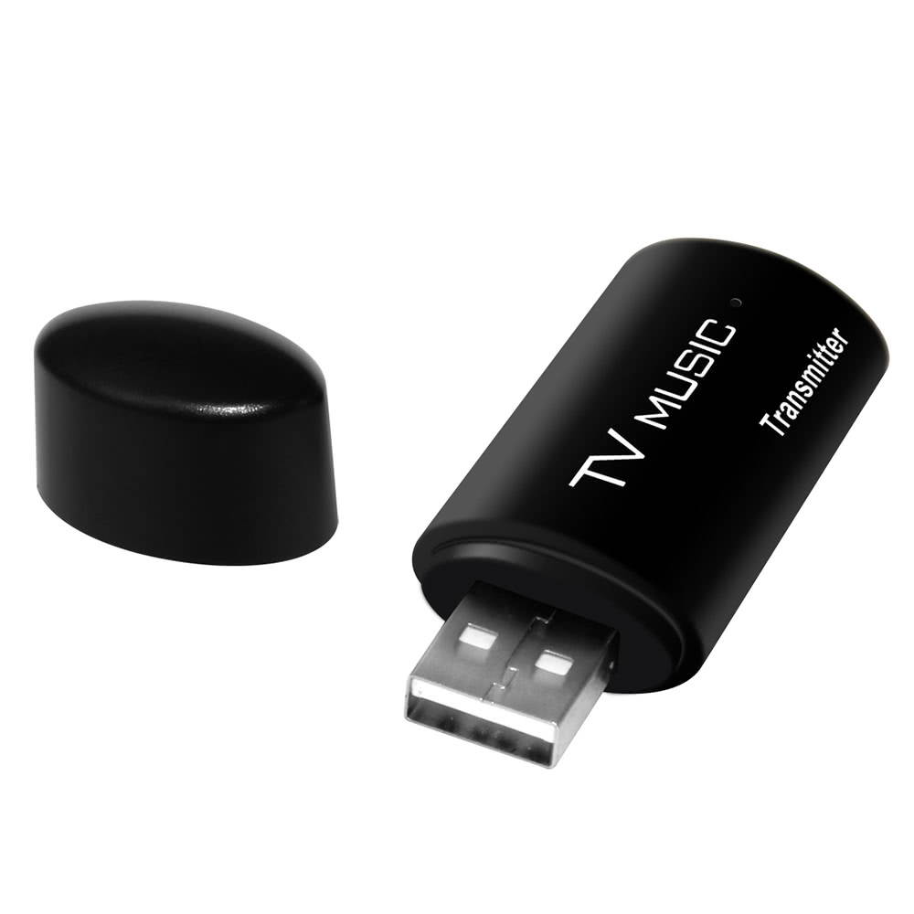 TS-BT35F05 USB Bluetooth Audio Transmitter Wireless Stereo Bluetooth Music Box Dongle Adapter for TV MP3 PC Black