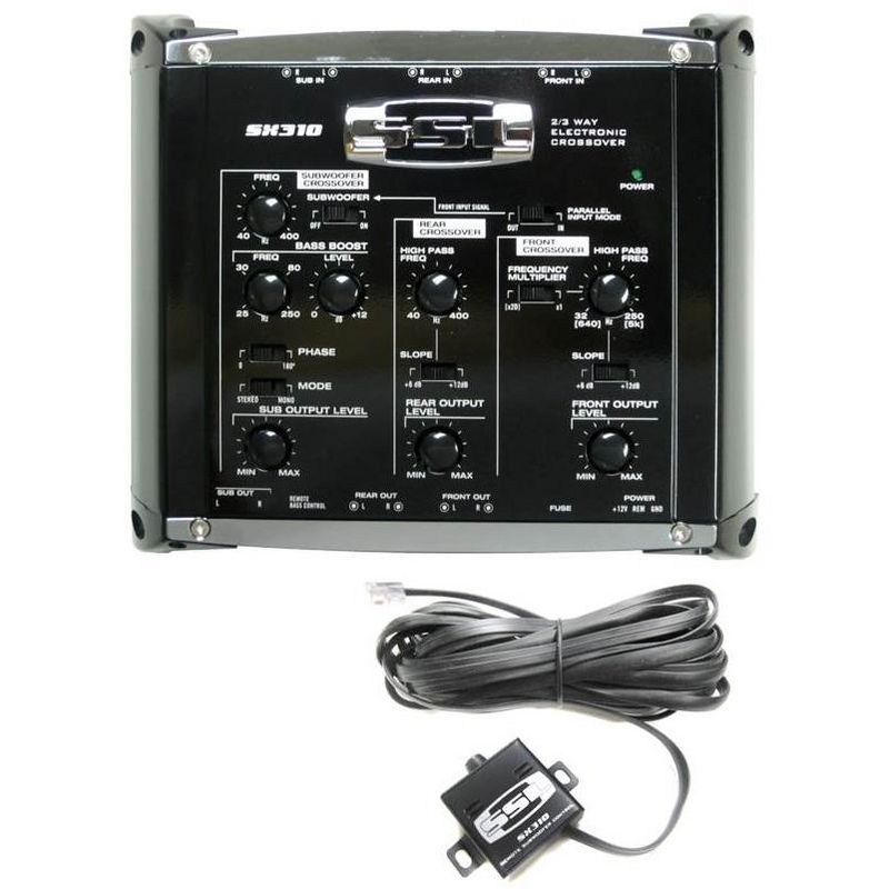 Soundstorm SX310 2/3 Way Electronic Crossover Car Bass Audio w/ Remote (2 Pack)