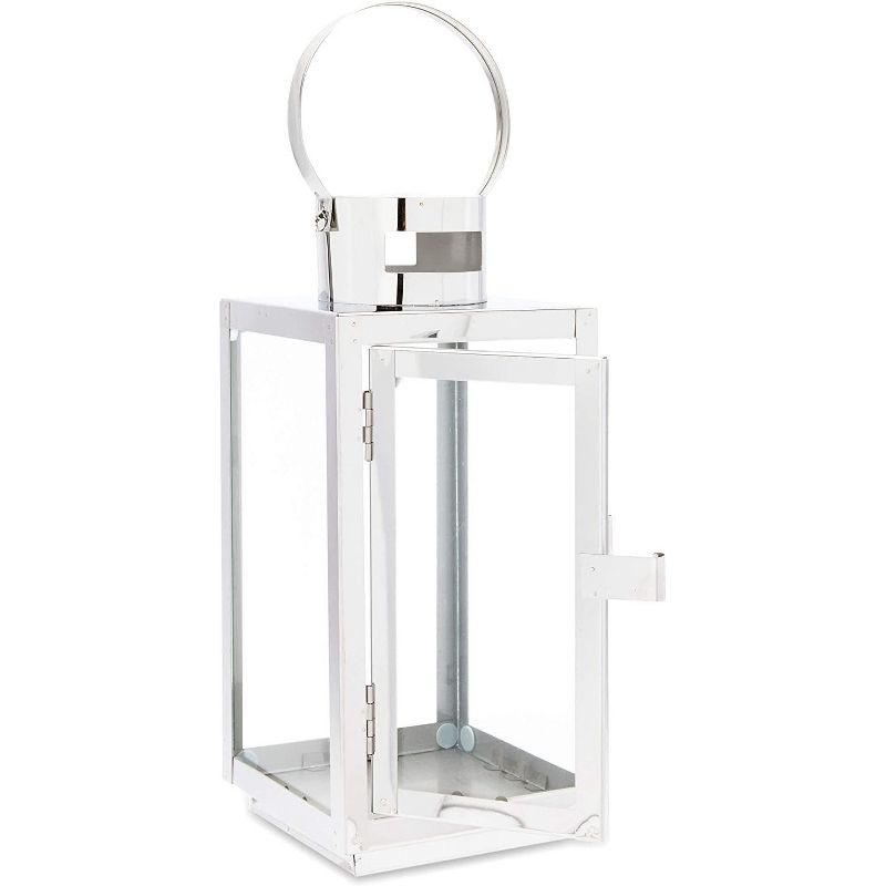 Melrose Set of 6 Rustic Black Hanging Large Tea Light Candle Holders 21"