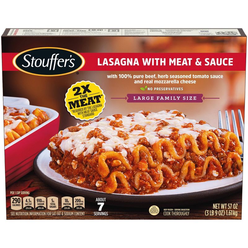 Stouffer's Family Size Frozen Lasagna with Meat & Sauce - 57oz