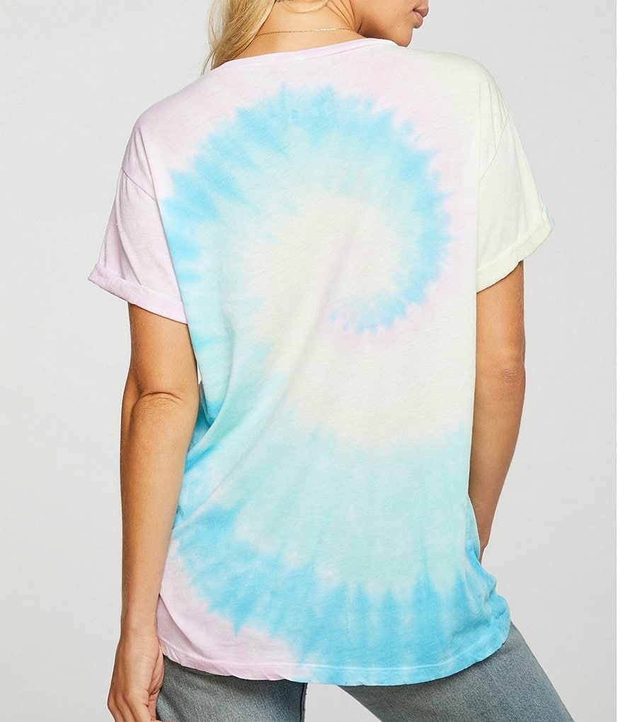 Chaser Woven Rolled Short Sleeve Pink Floyd Graphic Tee