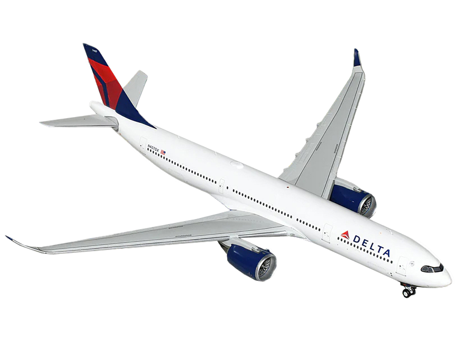 Airbus A330-900 Commercial Aircraft "Delta Air Lines" White with Blue and Red Tail "Gemini 200" Series 1/200 Diecast Model Airplane by GeminiJets