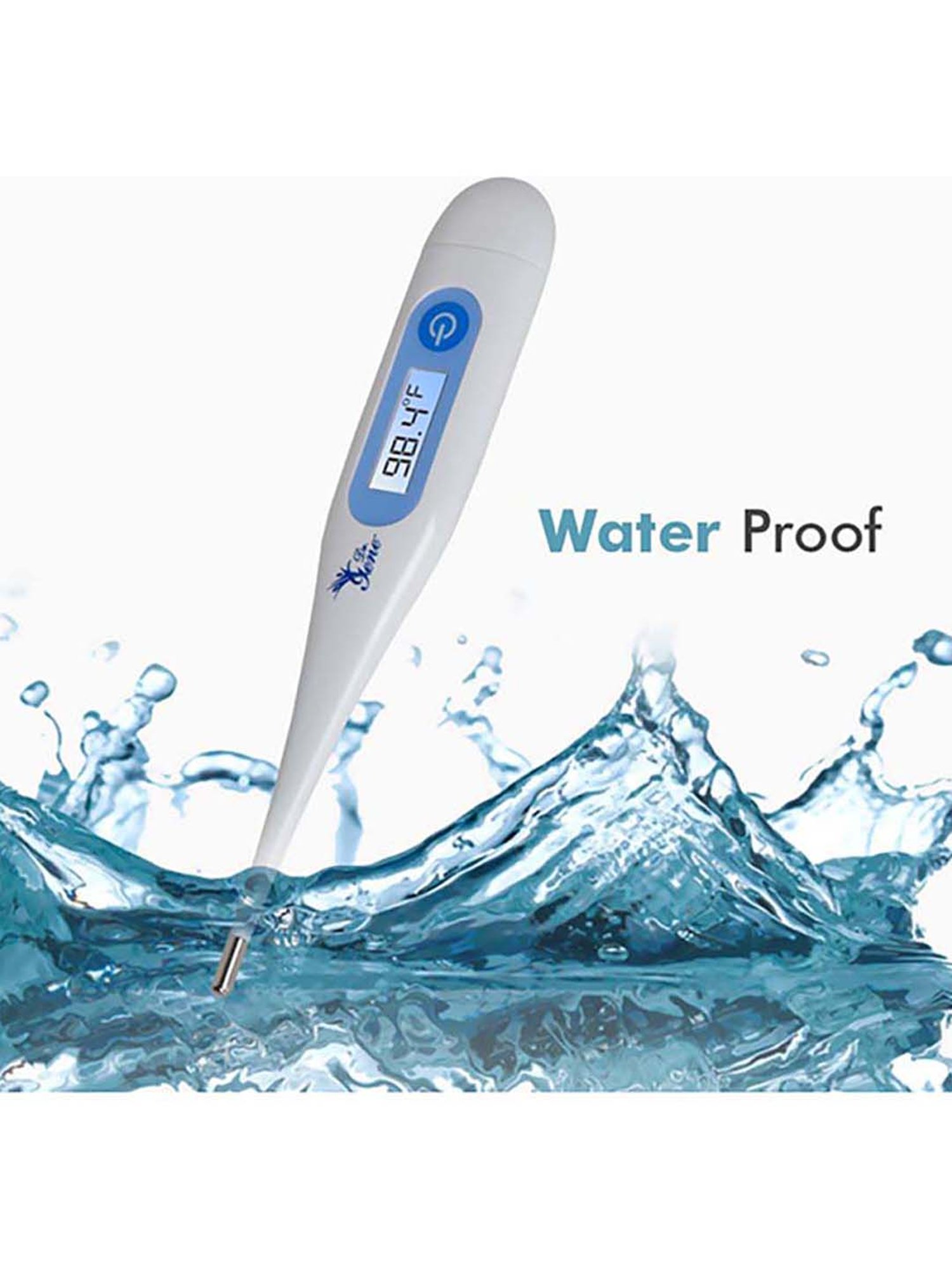 AccuSure MT-32 Waterproof Digital Thermometer - Pack of 4 (White)