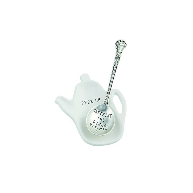 Caffeine Coffee Spoon Rest, White